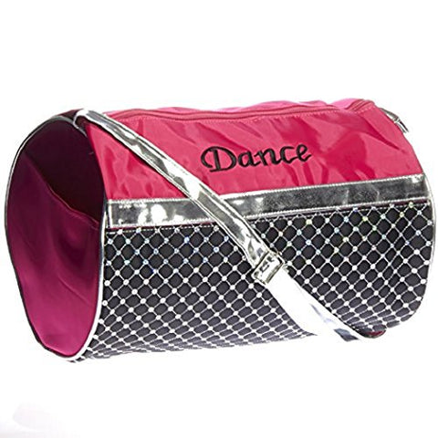 Girl'S Quilted Nylon Dance Duffle Bag W/ Sequins