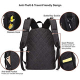 Canvas Laptop Backpack, Waterproof School Backpack With USB Charging Port For Men Women, Vintage