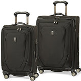 Travelpro Crew 10 2 Piece Spinner Luggage Set 25 And 21 (One Size, Black)