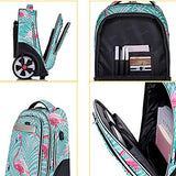 Rolling Backpack Wheeled School Travel Backpack High Capacity Can Climbing Stairs Waterproof