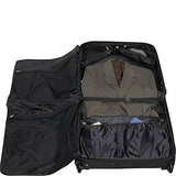 Geoffrey Beene Deluxe Rolling Garment Bag - Travel Garment Carrier With Wheels - Black