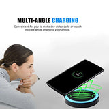 Fast Charge Pad,Hp95(Tm) Qi Wireless Power Charger Charging Round Pad For Samsung Galaxy S8/S8 Plus