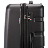 SWISSGEAR 7366 Hardside Expandable Luggage with Spinner Wheels (Medium Checked, Black)