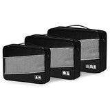 Defway Packing Cubes Travel Luggage Organizers - 3 Set Compression Cubes Bags