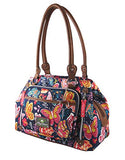 Lily Bloom Maggie Satchel Handbag One Size Navy blue multi