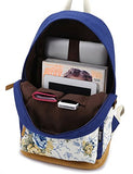 Eaglebeky Causal Travel Canvas Rucksack Lightweight Backpacks for Girls School Bookbags (Flower