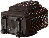Everest Wheeled Backpack With Pattern, Polkadot, One Size