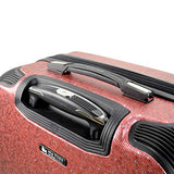 Mia Toro Italy Ofena Hardside 26 Inch Spinner Luggage, Red