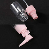 CHUHUAYUAN Travel Size Bottles Set 6 Pack with Zipper Bag BPA Free - TSA Approved Leak Proof Refillable Plastic Clear Empty Travel Containers for Toiletries or Makeup Liquid (Pink)