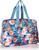 Vera Bradley Lighten Up Weekender Travel Bag, Polyester, Scattered Superbloom,One Size