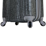 Mia Toro Macchiolina Abrasa Hardside 24 Inch Spinner, Gold, One Size