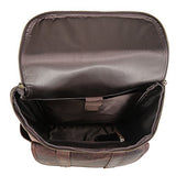 Polare Rustic Full Grain Leather 15.6" Laptop Backpack Travel Bag Schoolbag Adventure Bag