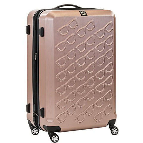 Ful Sunglasses 29in Spinner Rolling Luggage Suitcase Suitcase, Gold