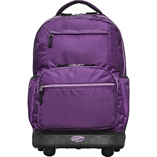 Olympia Usa Melody 19" Rolling Laptop Backpack (Purple)
