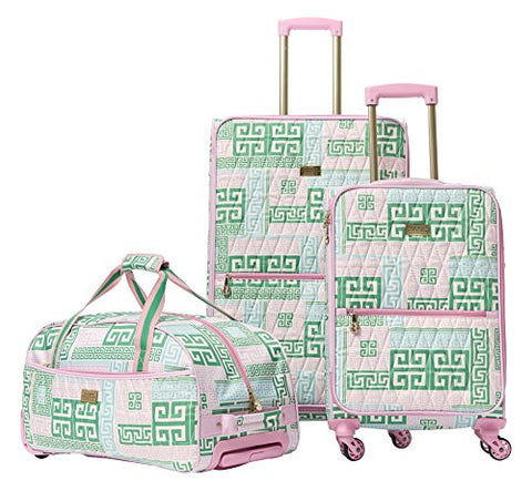 Macbeth Women'S Prepset 3 Piece Luggage Set Pink, Green
