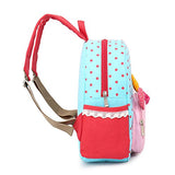 Samber Baby Girl Wave Point Pattern Backpacks Cute Animal Cartoon Schoolbag