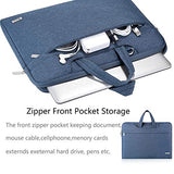 Voova Laptop Shoulder Bag,Slim Portable Sleeve Carrying Case with Strap Compatible with 17 17.3 Inch Computer/Notebook/MacBook Pro 17" / New Razer Blade Pro 17 / Asus Acer Hp for Men Women, Blue