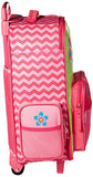 Stephen Joseph Girls' Little Classic Rolling Luggage, Flower- Chevron 14.5X8.5X18