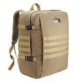 MOLLE Cabin Backpack - 44L Tactical Military Hand Luggage 22" x 16" x 8.5" (Khaki)