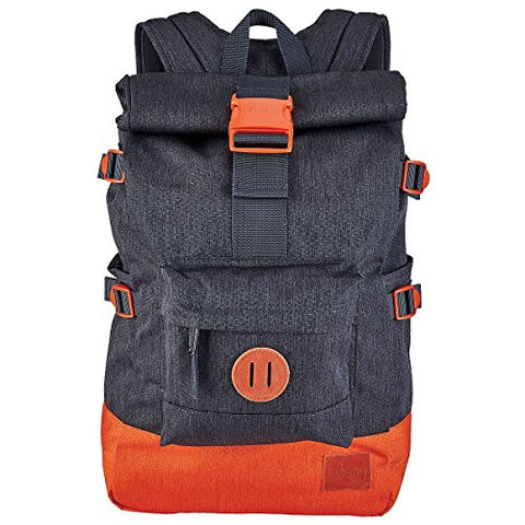 Nixon Swamis Backpack - 1526Cu In Dark Gray/Orange, One Size