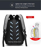 Men Women Backpacks USB Charging Male Waterproof Oxford School Bag Travel Teenager Student Back