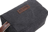 Canvas Travel Toiletry Organizer Shaving Dopp Kit Cosmetic Makeup Bag 9 Inch #B4 (grey)