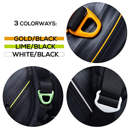 Showers Pass Refuge Waterproof Duffel Bag, One Size, Black/Lime