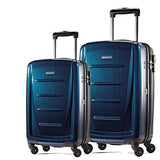 Samsonite Winfield 2 Fashion 2 Piece Set Spinner 20 and 28 With Travel Pillow (One Size, Deep Blue)