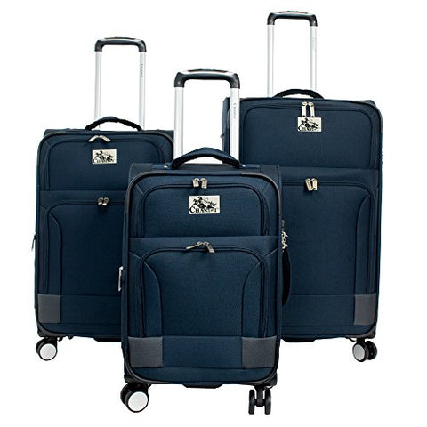 CHARIOT CH-591 Naples Blue 3 Piece Luggage Set