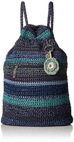 The Sak Amberly Crochet Backpack, neptune stripe