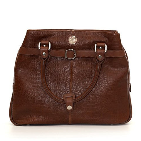 Jill.E Designs E-Go Career Bag - Brown Croc Leather (373601)