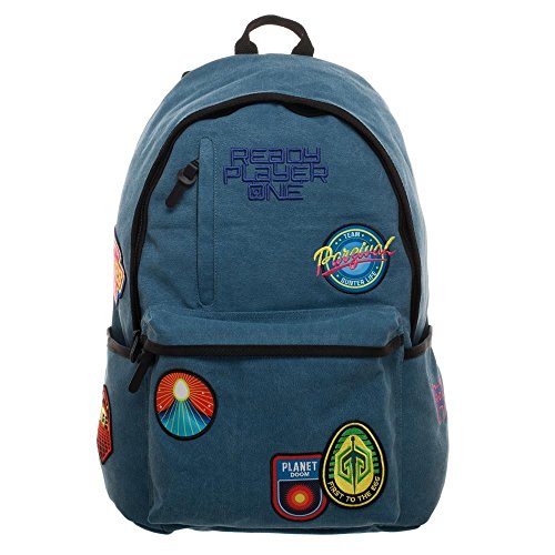 Shop Soft Blue Patches Knapsack, Ready Player – Luggage Factory