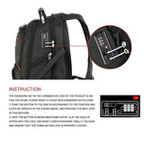 Crossgear Tsa Laptop Backpack With Usb Charging Port And Combination Lock- Fits Most 17.3 Inch