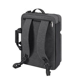 Solo Duane 15.6 Inch Laptop Hybrid Briefcase, Converts To Backpack, Grey
