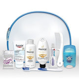 Convenience Kits International Women's Deluxe 10 Piece Kit with Travel Size TSA Compliant Essentials Featuring: Pantene Hair Products in Reusable Toiletry Zippered Bag
