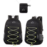 Foldable Lightweight Backpack Daypack Water Resistant Zippers for Outdoor Traveling Hiking Active