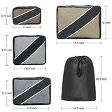 Packing Cubes, 5 Set Travel Luggage Packing Organizers with Laundry Bag