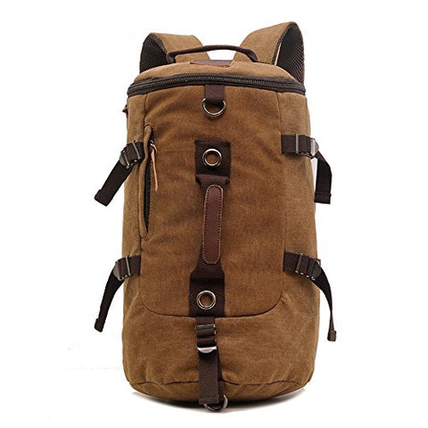 Toebee AUGUR Multi-function Canvas Backpack Rucksack Shoulder Bag Knapsack Camping Hiking Travel