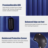 Goplus 3Pcs Luggage Set, Hardside Travel Rolling Suitcase, 20/24/28 Rolling Luggage Upright, Hardshell Spinner Luggage Set with Telescoping Handle, Coded Lock Travel Trolley Case (Dark Blue)