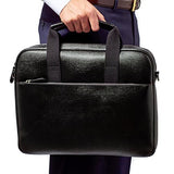 Ted Baker Men'S Morcor Leather Document Bag, Black