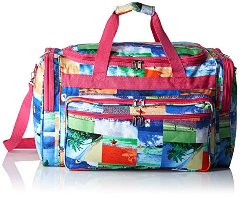 World Traveler Value Series Summer 22-Inch Carry Duffel Bag, Surf, One Size