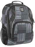 FUL Dax Padded Laptop Backpack, Fits Up to 15in Laptops, Black/Gray
