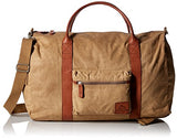 Buxton Men'S Expedition Ii Huntington Gear Canvas Convertible Duffel, Tan