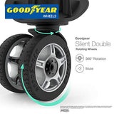 Regent Square Travel - Lightweight Luggage Set With Spinner Goodyear Wheels - Set of 3 Pieces - Soft Case - Grey