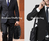 17 Inch Laptop Bag, Travel Briefcase With Organizer, Expandable Large Hybrid Shoulder Bag, Water