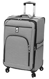 London Fog Cambridge 25 Inch Expandable, Black/White