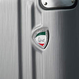 Mia Toro Italy Accera Hardside Spinner Carry-on,Aluminum