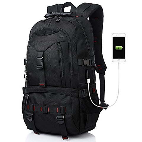 Fashion Laptop Backpack Contains Multi-Function Pockets, Tocode Durable Travel Backpack with USB