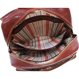 Floto Leather Backpack with 2 Laptop Compartments