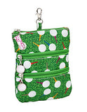 Sydney Love Sport Teed Off Clip On Zip Pouch, Green Multi
